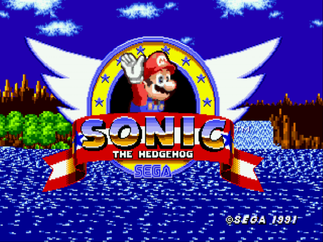 Play <b>Mario in Sonic 1 (Somari)</b> Online